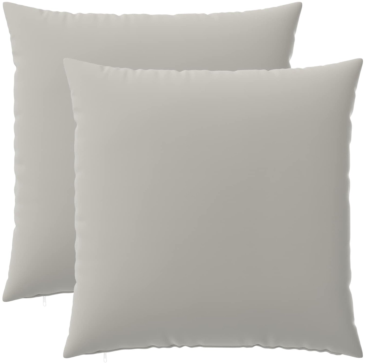 vidaXL Dekenkussen - 2 - st - HEERLEN - Grijs - 60 - x - 60 - cm - Polyester