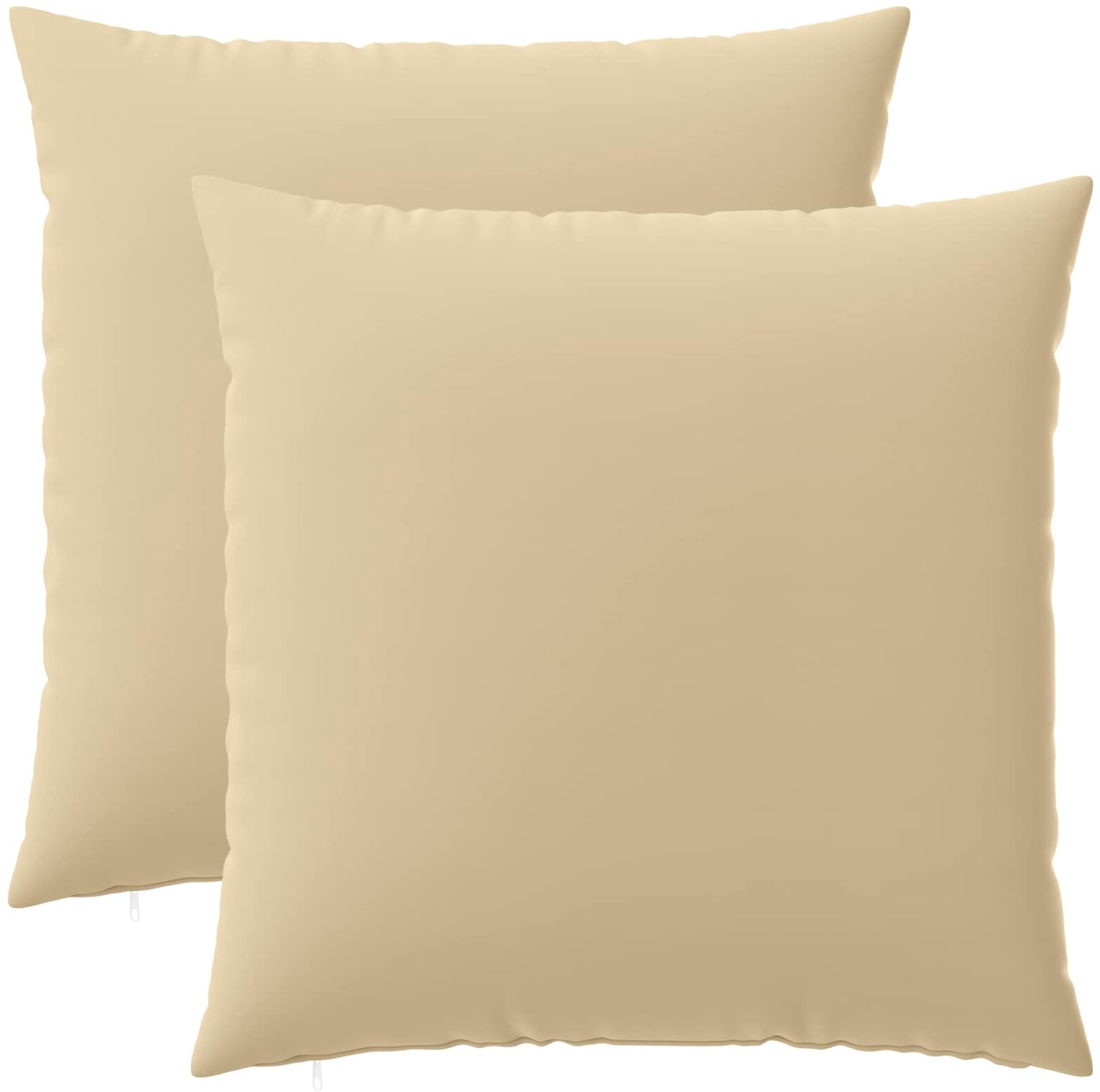vidaXL Dekenkussen - 2 - st - HEERLEN - Beige - 55 - x - 55 - cm - Polyester