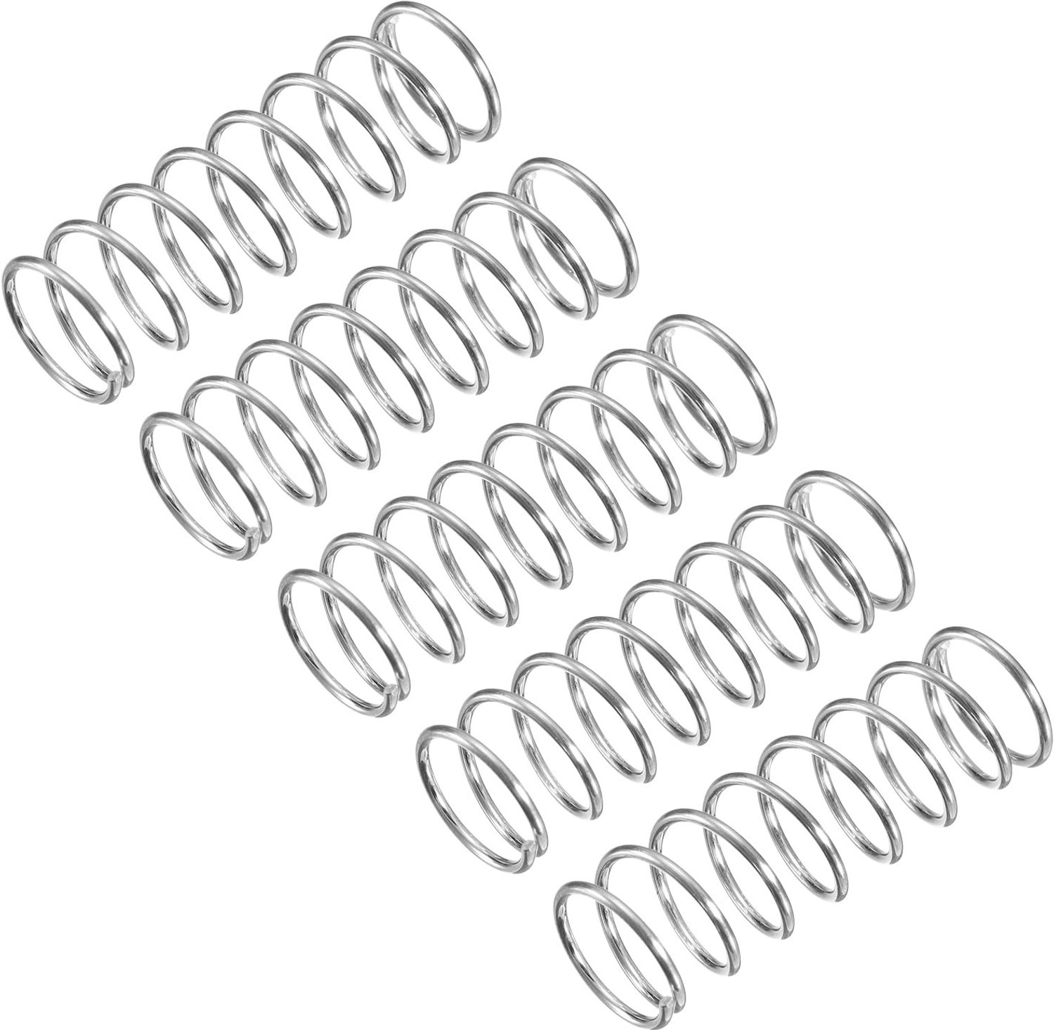 304 RVS Compressieveer Set van 5 Stuks, 12mm OD