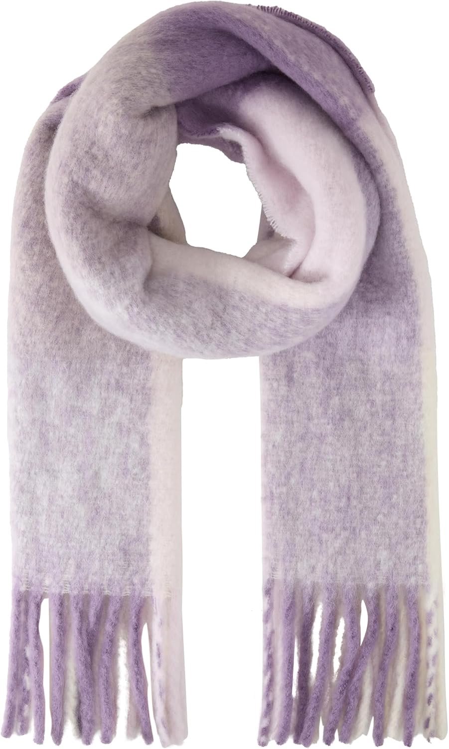 Dames Sjaal met Franjes - Zacht & Warm - Gerecycled Polyester