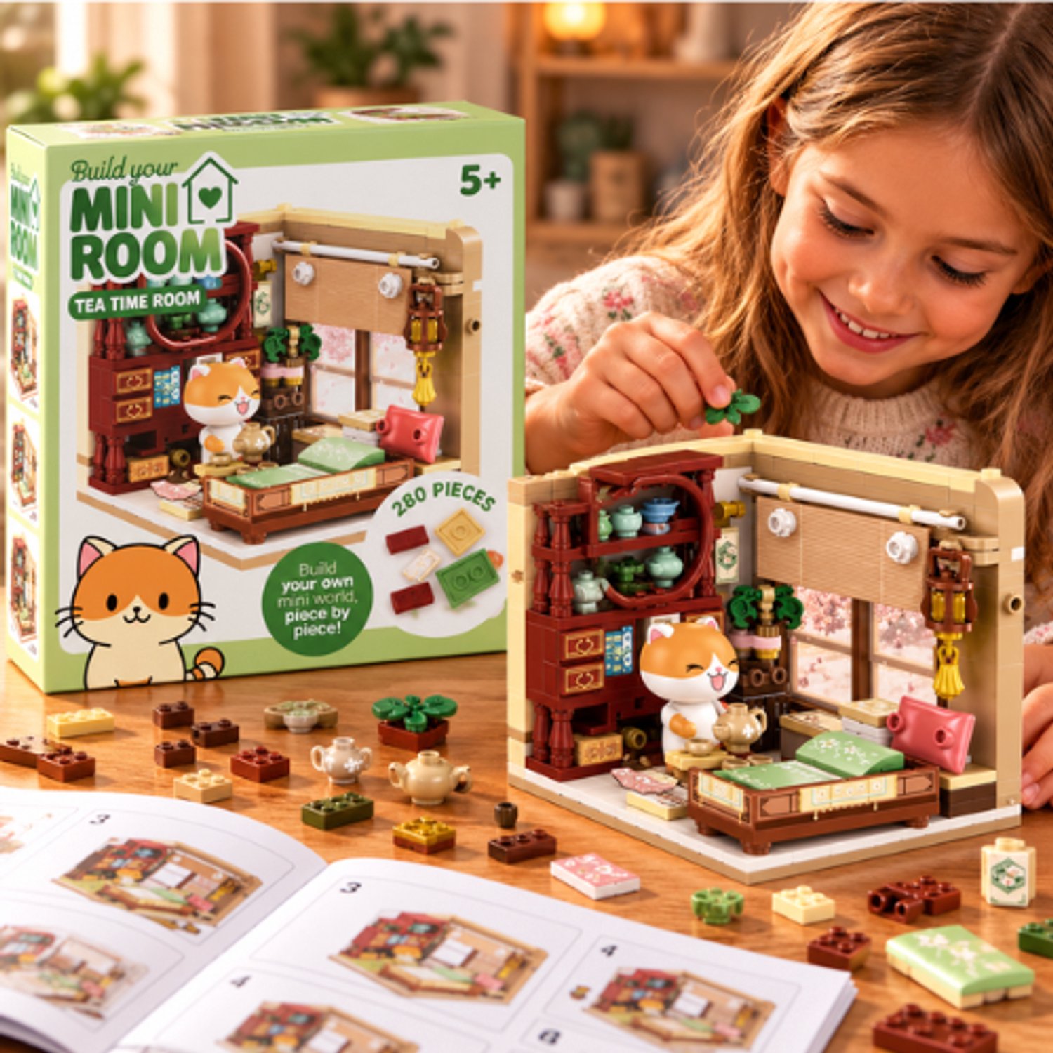 Build your Mini Tea Time Room 280 bouwblokjes