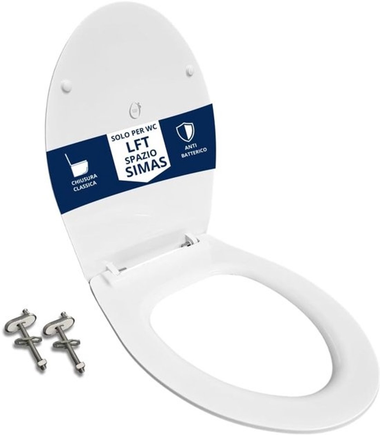 Toiletbril - Toiletzitting met deksel - Badkamer vernieuwen - Warmte-isolerend kunststof - Wit