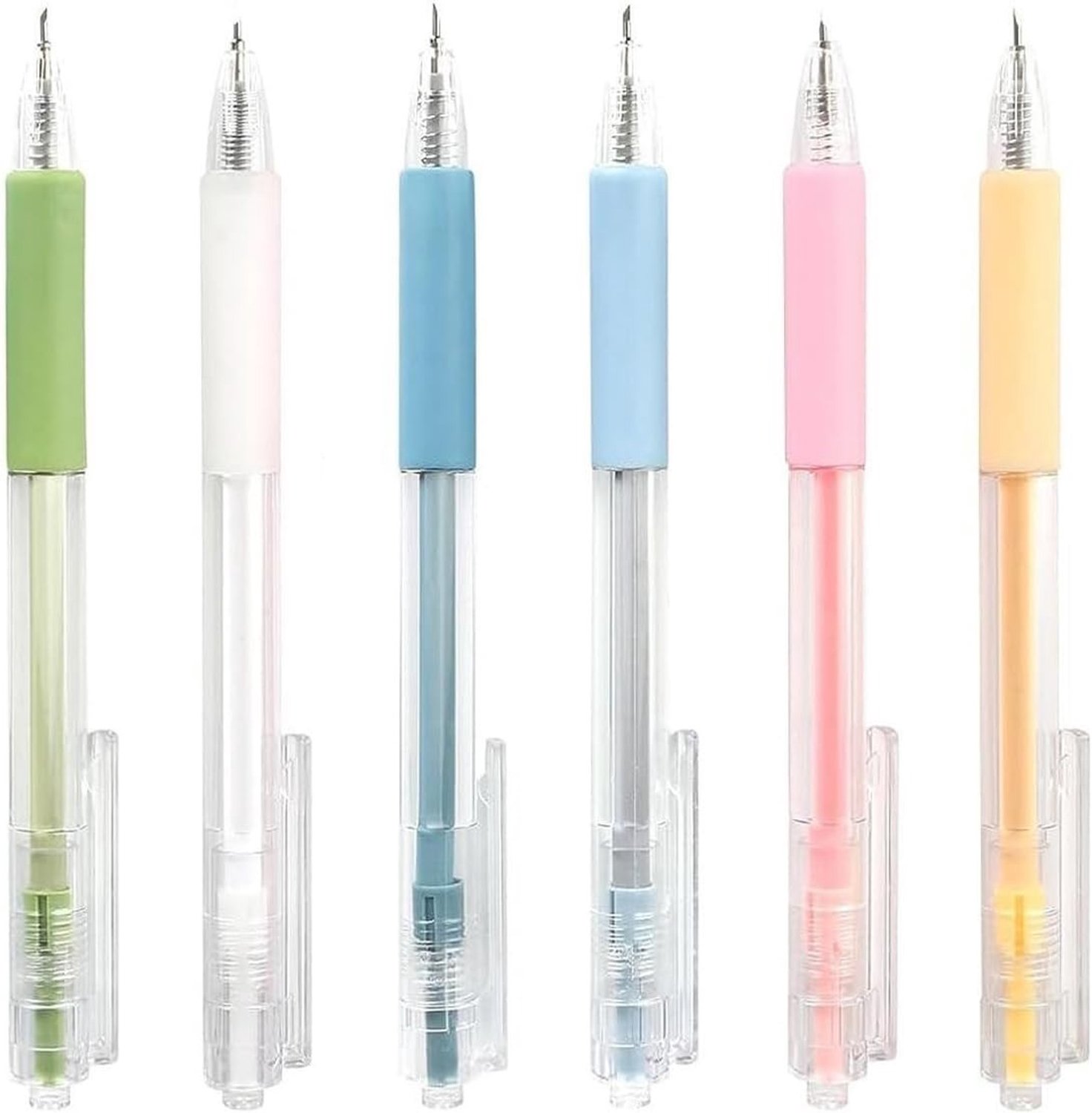 Precisie Snijgereedschap voor Papier, 6 Delige Set met Snijpennen, Handmatige Snijtools voor Creatieve Projecten en Ambachten