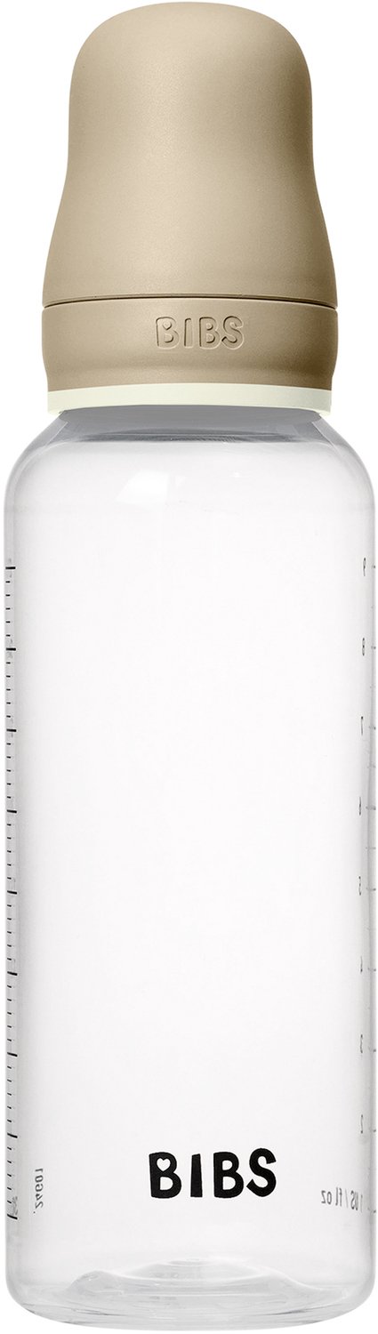 BIBS Kunststof Babyfles - 270 ml - 1-pack - Siliconen speen - Vanilla Glow — afbeelding 4