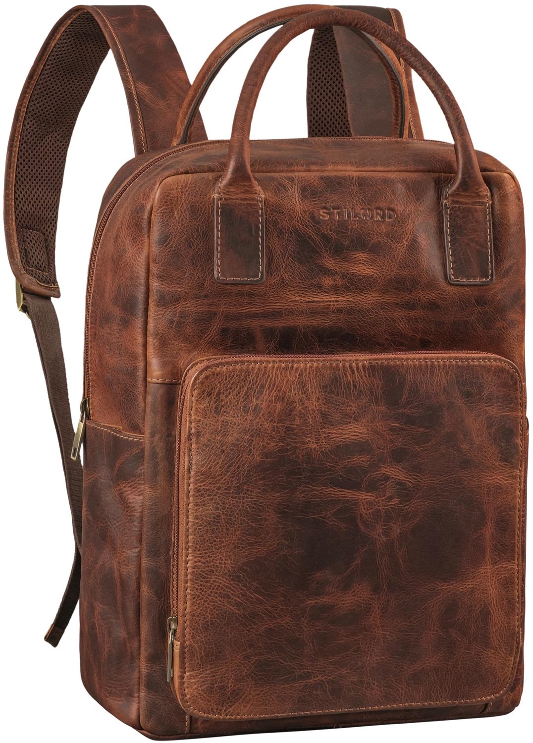 Leren Rugzak met Laptop Compartment voor 15.6 Inch