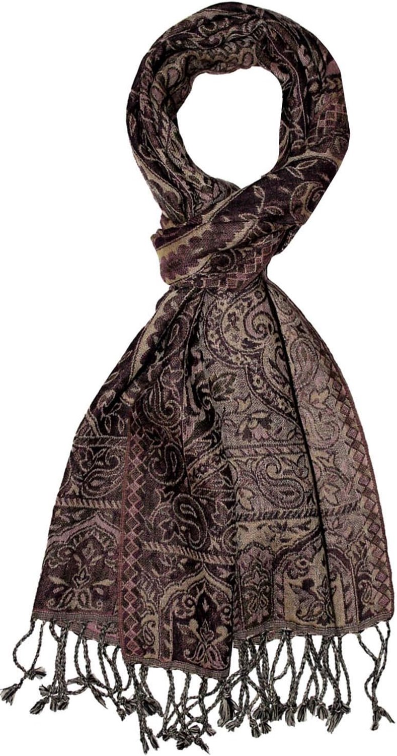 Luxe Merinowol Sjaal Heren - Paisley Patroon - 35x160cm