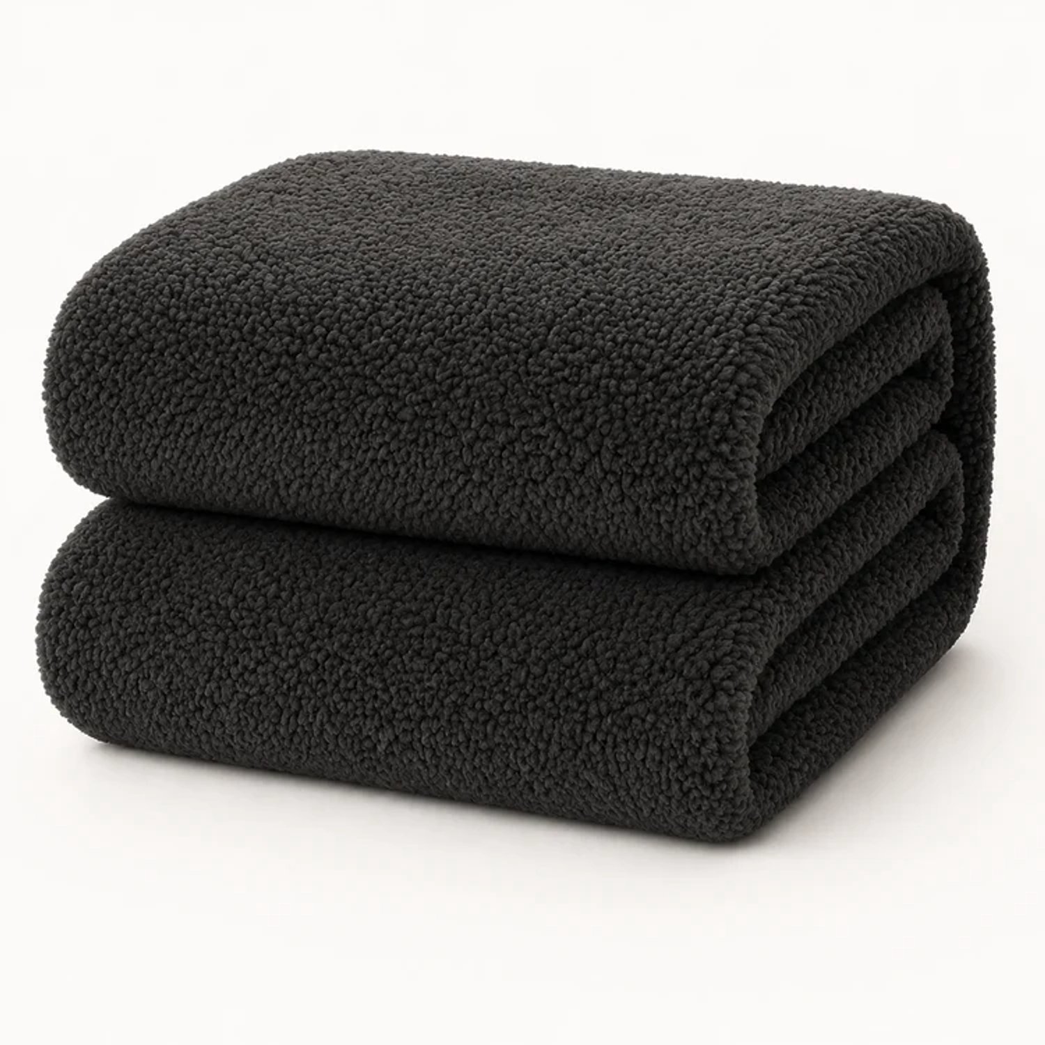 Decoware Teddy Fleece Hoeslaken 180x200 cm - Antraciet - Warm & Extra Zacht - Matrashoogte tot 30 cm