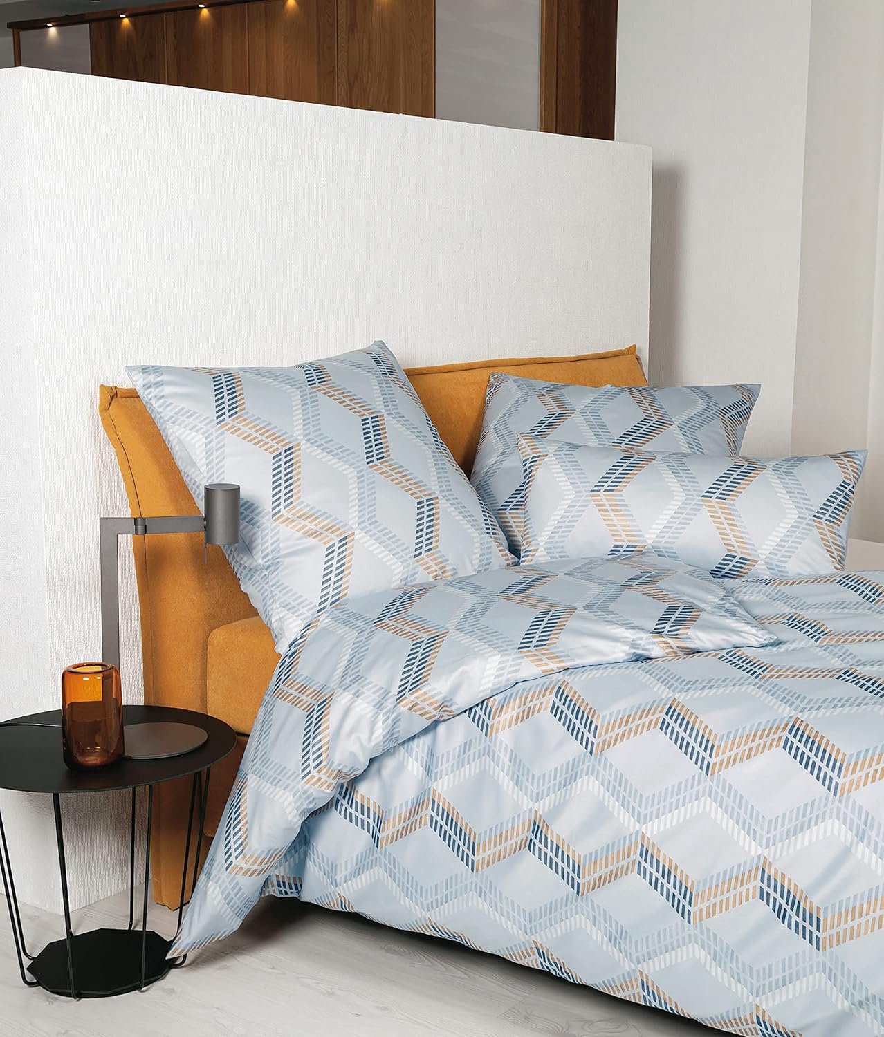 Janine Milano Mako Satin Beddengoed 135x200+80x80cm Platinum