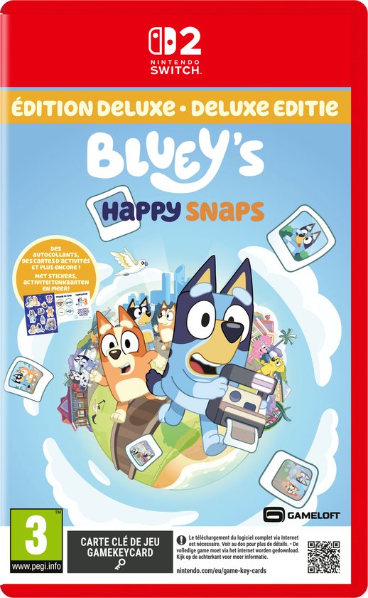 Namco Bluey's Happy Snaps Day One Deluxe Edition Nintendo Switch 2