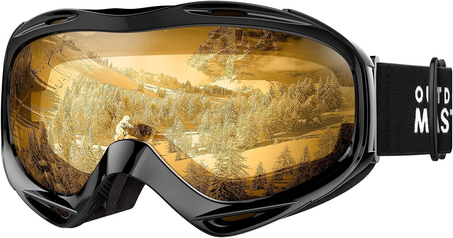 Merkloze OTG Skibril - Anti-condens, UV-bescherming, Helmcompatibel