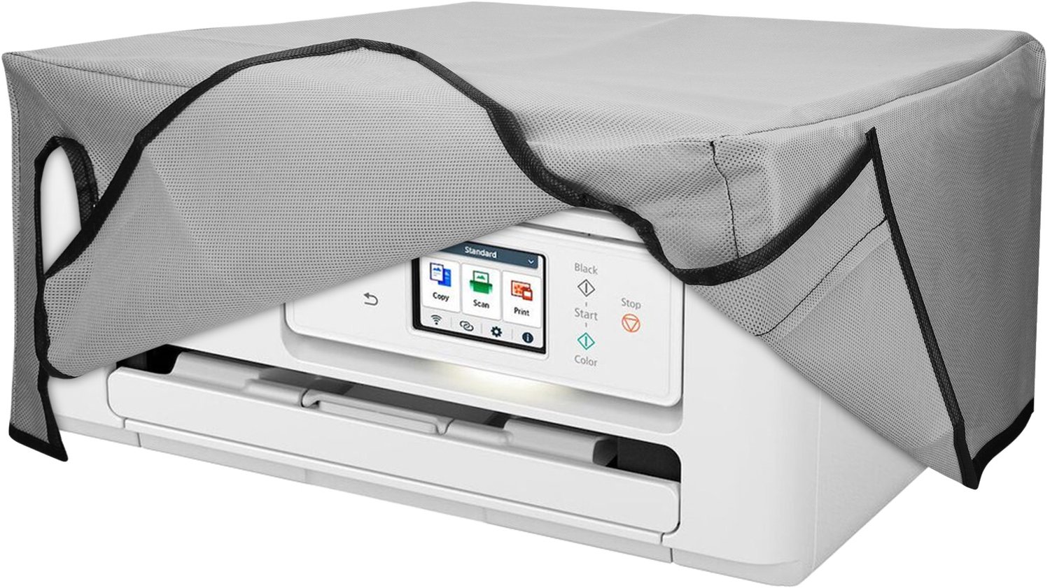 kwmobile hoes geschikt voor Pixma TS7750i - Beschermhoes voor printer - Stofhoes in lichtgrijs