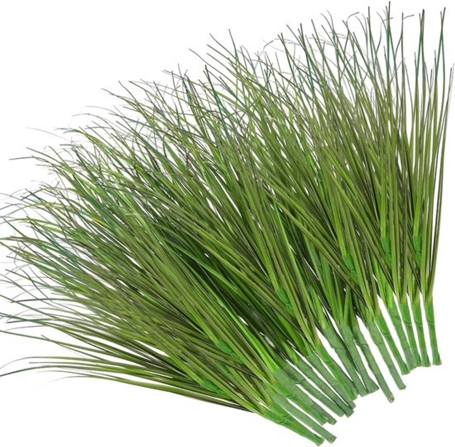 Kunstgrasstelen - Nepgras - Decoratie voor binnen - Levensecht ontwerp - 35 cm - Groen