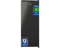 CHiQ CSD208D4D - Vrijstaande Vriezers - 177 Liter - Energieklasse D - Supervriezen - 6 Lades - 39 dB- Zwart - 12 jaar garantie op compressor