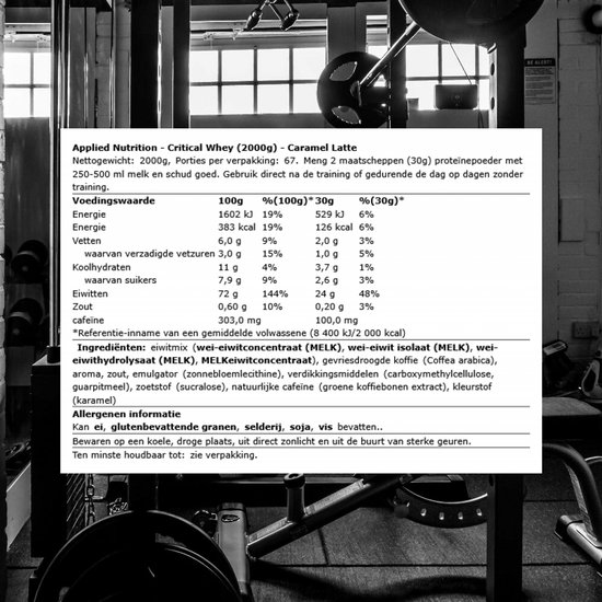 Applied Nutrition Critical Whey (2000g) Caramel Latte - Eiwitten - Wei-eiwit Mix — afbeelding 2