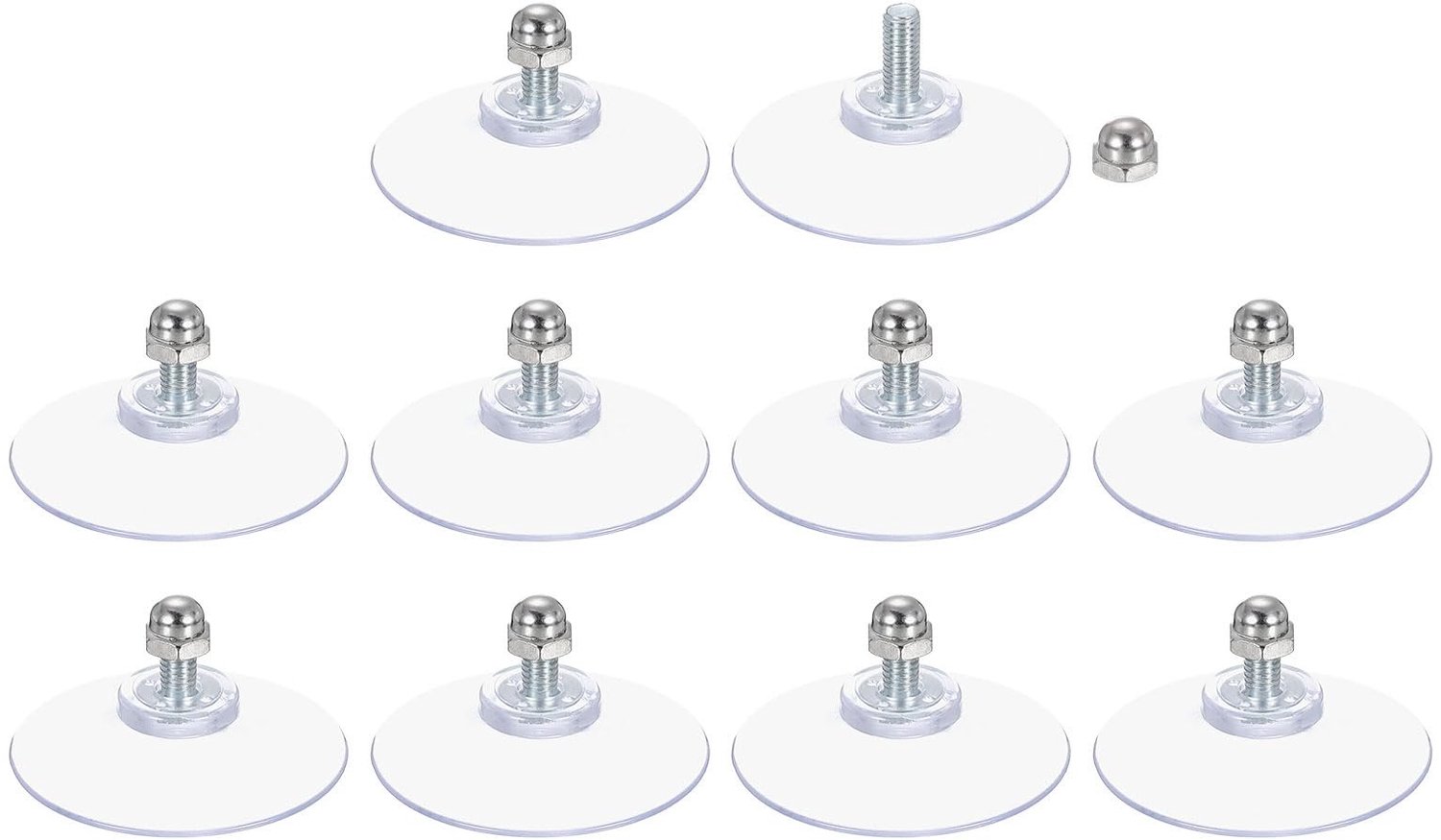 10 Stuks Transparante PVC Zuignappen voor Glas