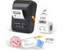 Labelprinter – T50M Pro – Met 1 Rol Etiketten – Waterdichte Zelfklevende Labels