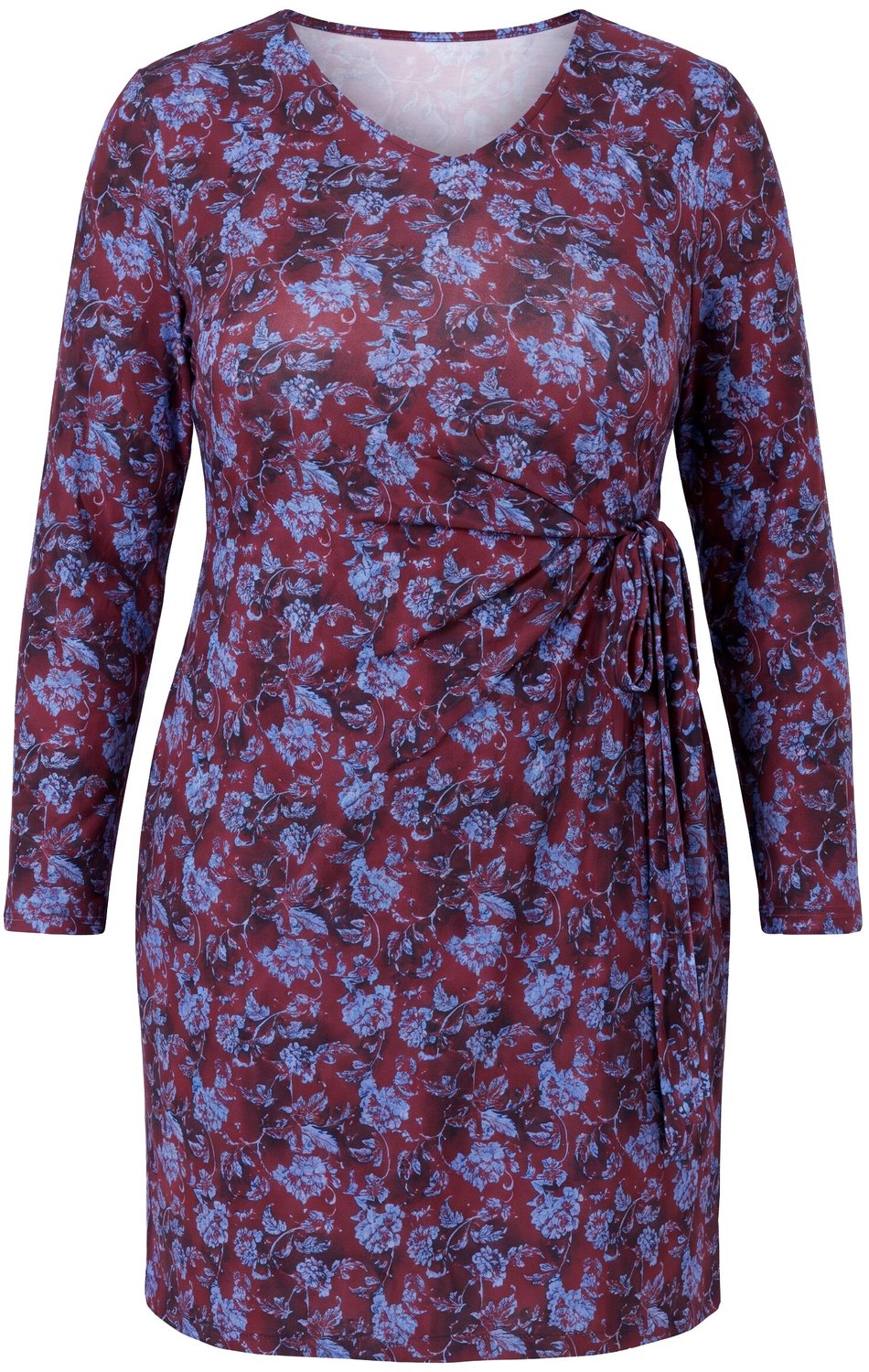 Ulla Popken - Dames - Jerseyjurk - Zwart - Maat 46+