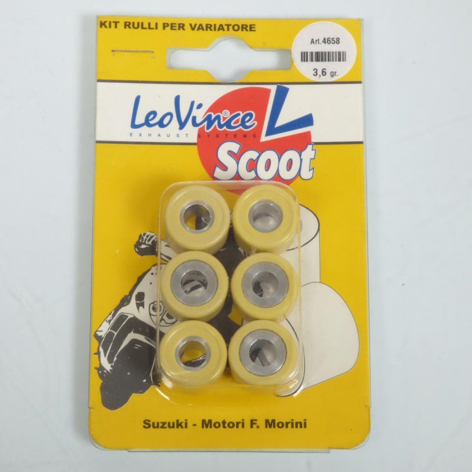 Variateurrol Leovince voor Scooter Italjet 50 Velocifero 1995 tot 2002 Nieuw