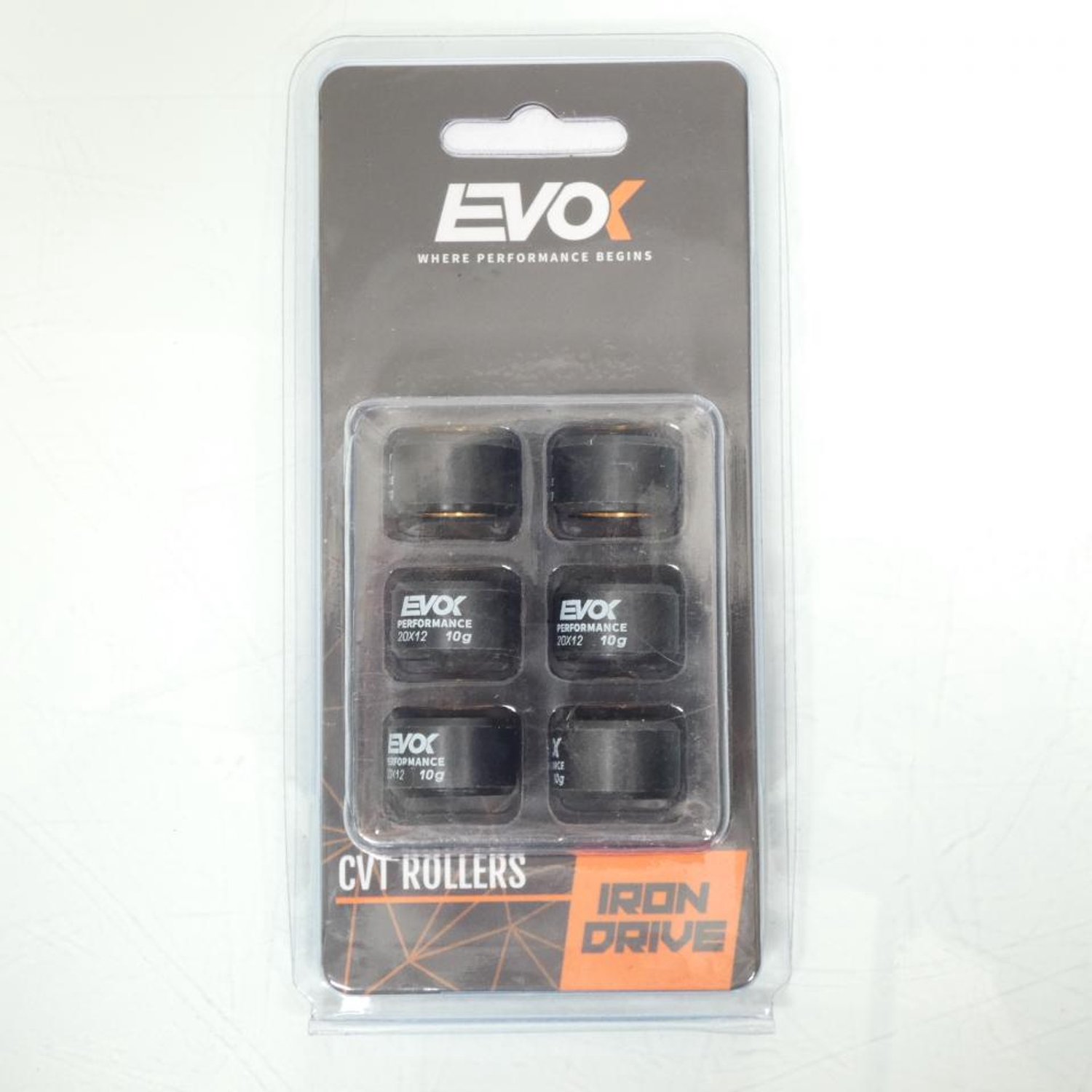 Variateurrol EVOK voor Scooter MBK 125 Mw Tryptik 3 Roues 2014 tot 2016 20x12 10Grs Nieuw