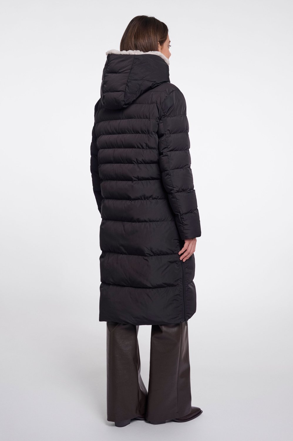Rino & Pelle Jassen Keila faux fur coat Zwart
