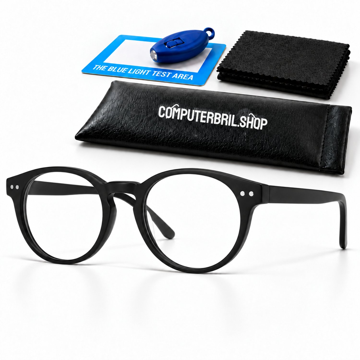 Blauw Licht Bril Met Sterkte +1.00 Leesbril - Computerbril - Beeldschermbril - Blue Light Glasses - Unisex - Zwart