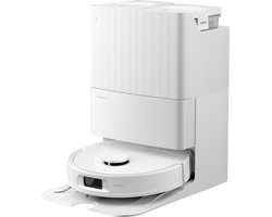 Roborock QV 35S Robotstofzuiger–10000 Pa zuigkracht– Dubbele anti-klitborstels– Slimme obstakelvermijding–Dubbele opklapbare– Draaiende dweilen– Automatisch dweilen–Zelfdrogend– Wit–Qrevo plus Upgrade