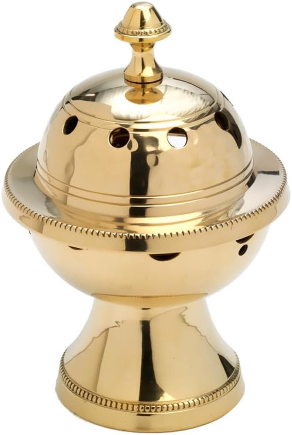 Messing Rookvat met Binnenbak - Decoratieve Tafel Brander Goud