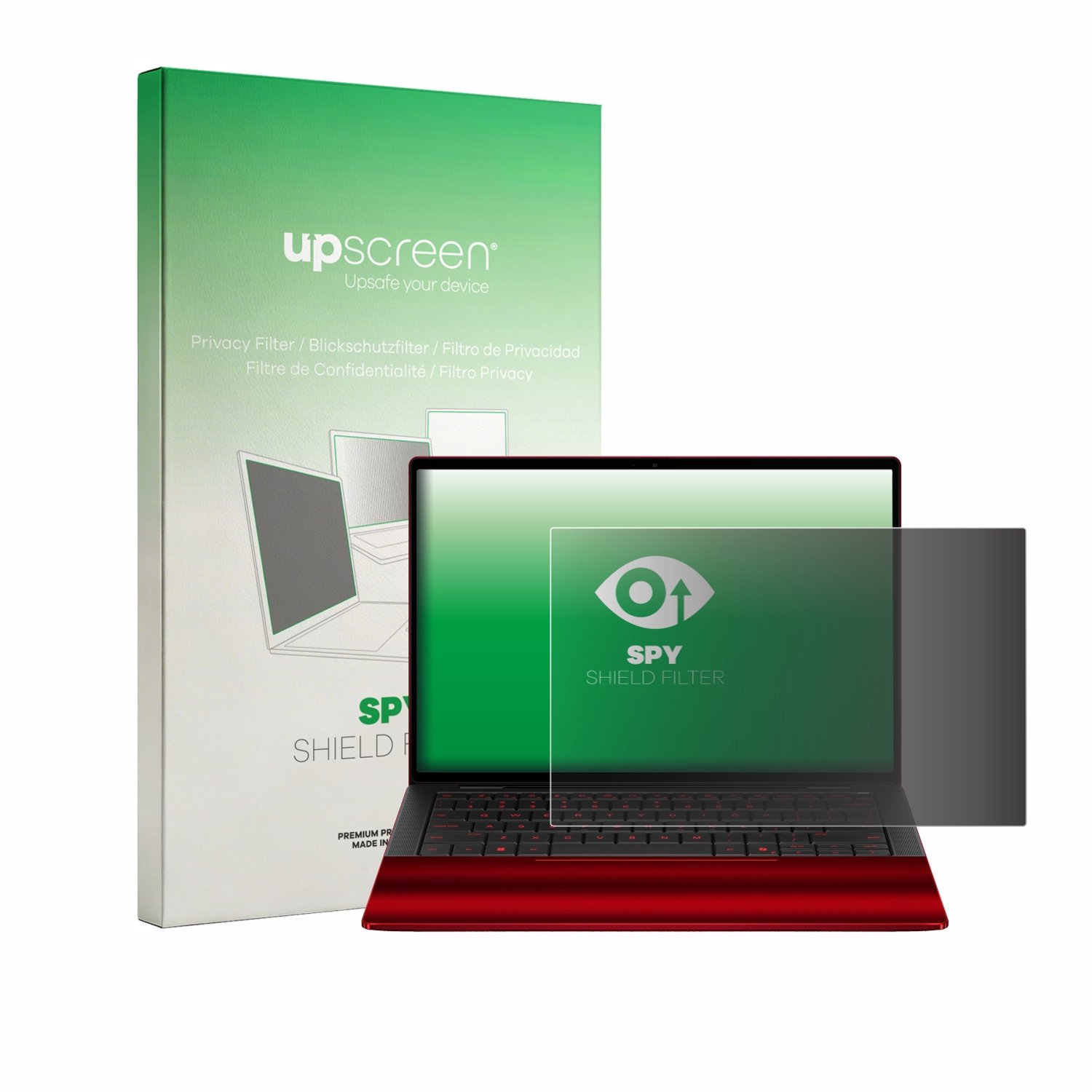 upscreen - privacyscherm voor HP Scuderia Ferrari Notebook - privacy filter screenfilter Blauwlichtfilter