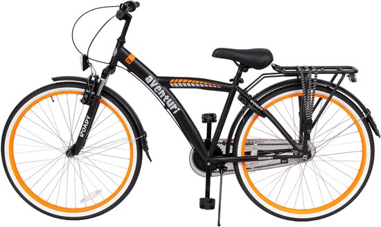 Aventuri Roady 3.0 Jongensfiets 26 Inch - Kinderfiets voor 10 tot 14 Jaar - 3 Versnellingen - Zwart/oranje — afbeelding 5