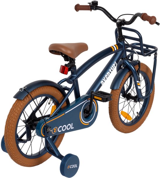 Aventuri 2Cool 3.0 Jongensfiets 16 Inch - Kinderfiets voor 4 tot 6 Jaar - 100-115 cm - Met Zijwieltjes - Blauw — afbeelding 2