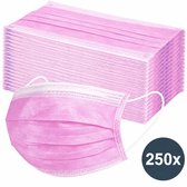 Savomec® 5x50 Mondkapjes Roze - 3-laags mondmaskers met 90-95% beschermingsgraad