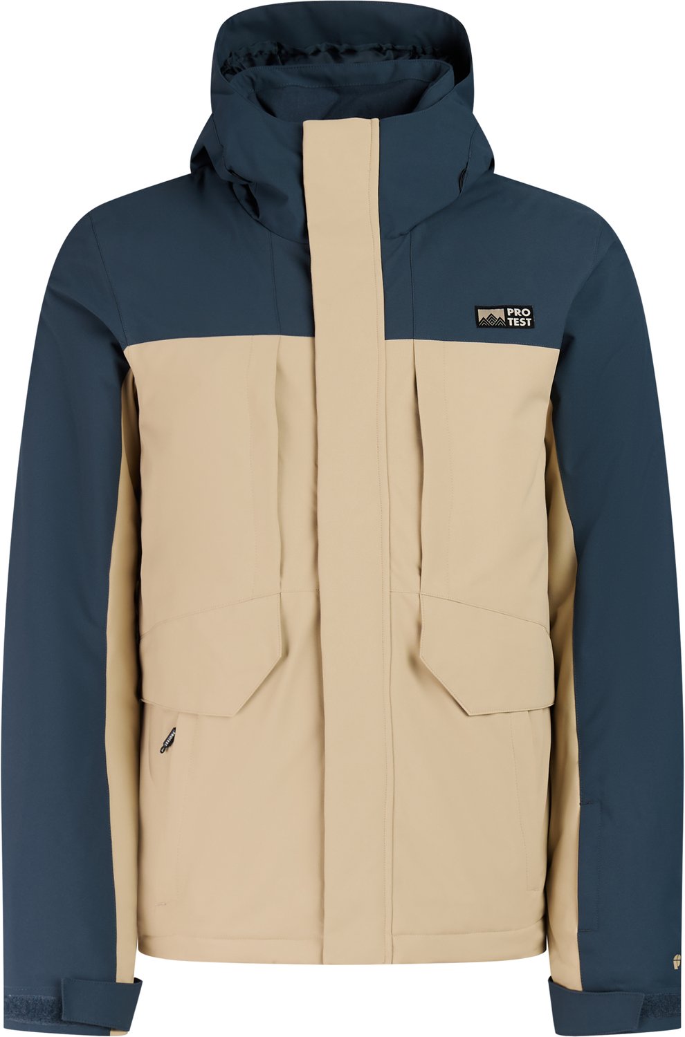 Protest PRTFarway Skijas Heren Waterkolom 10K Skipasvak Winterjas Beige