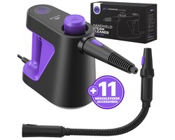 Motionflow 11-Delige Handstoomreiniger PRO - Krachtige 1000W 3,5 bar Stoomreiniger - Reinigingsmachine voor Badkamer, Bank en Vloer - Steam Cleaner Vlekkenreiniger - 3 Meter Stroomkabel