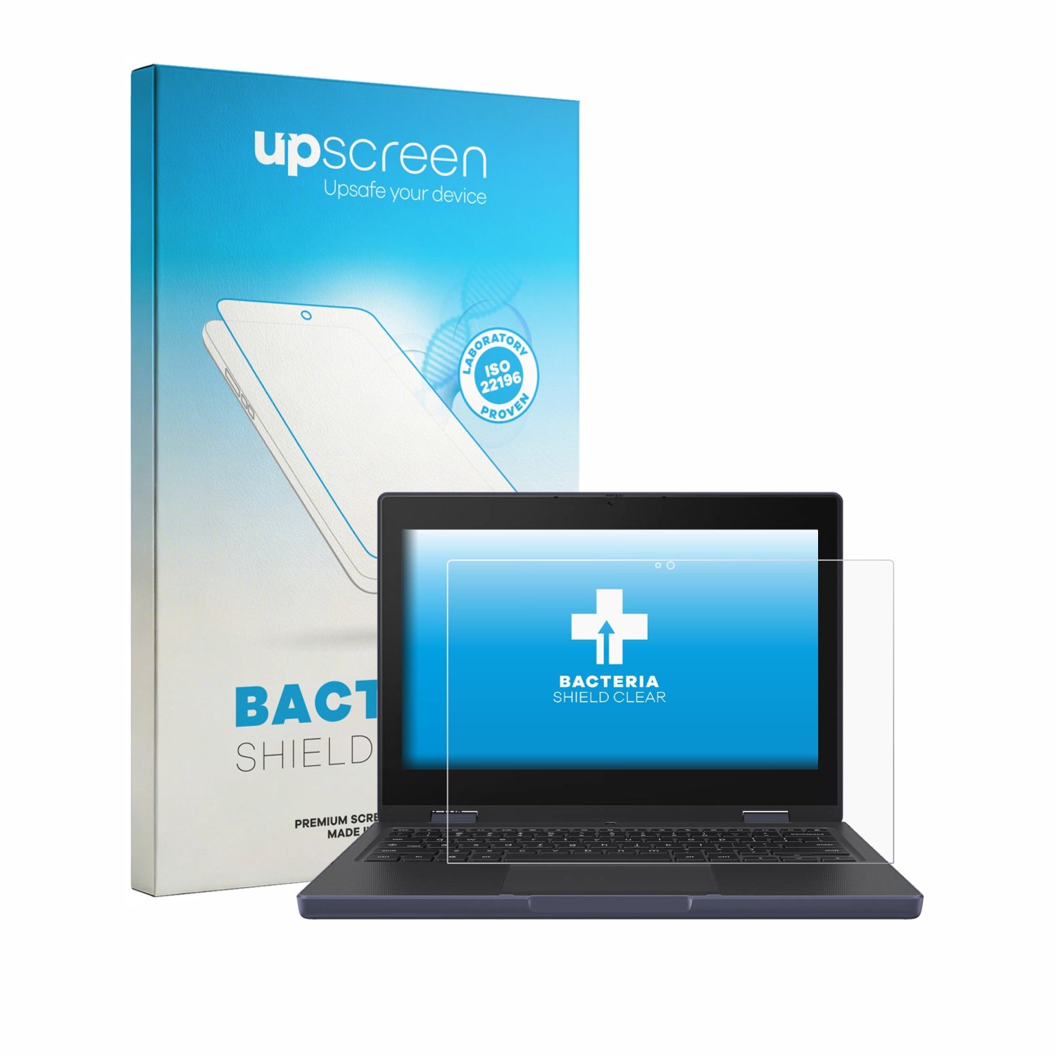 upscreen - Screenprotector voor ASUS Chromebook CZ11 Flip CZ1104F - Folie Beschermfolie transparant antibacterieel