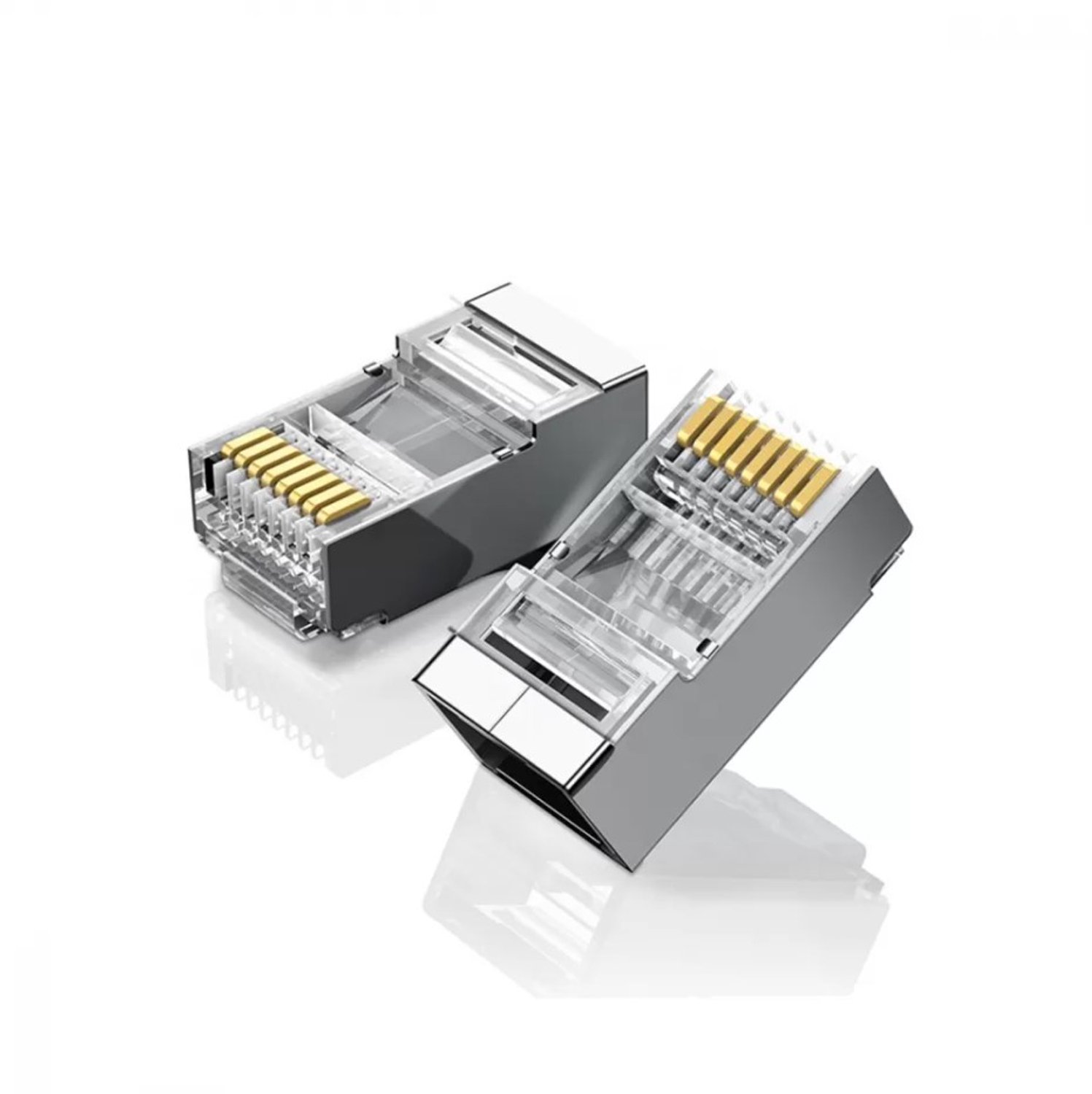 RJ45 modulaire netwerkstekkers CAT6 STP, 100 stuks
