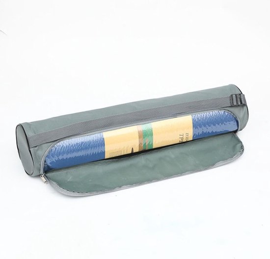 Opbergzak voor yogamat met verstelbare riem, waterdichte Oxford-stof drager voor reizen en sportschool (72x16x16cm, Grijs) — afbeelding 2