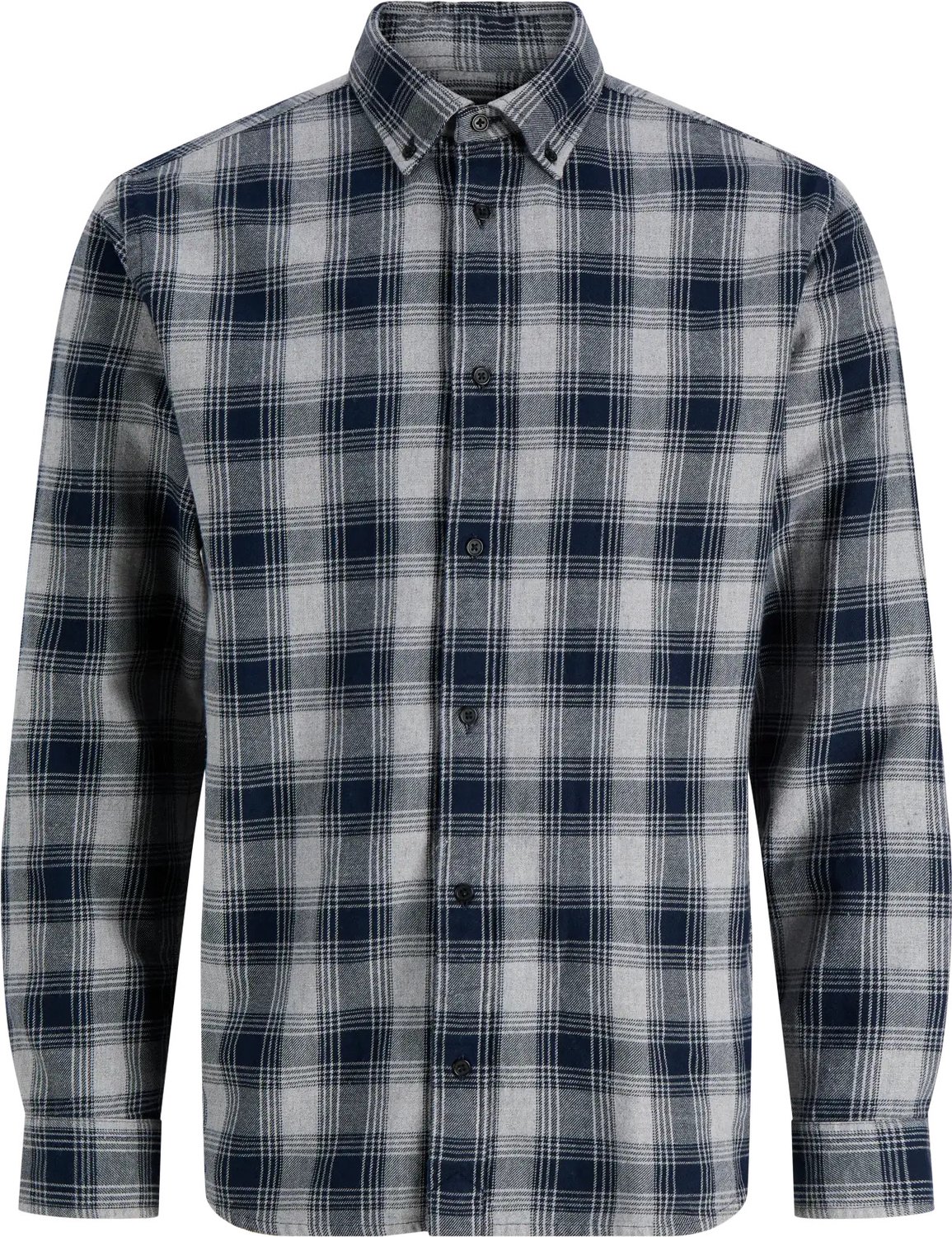 Harvey check shirt regular fit - twill - blauw (dark navy)