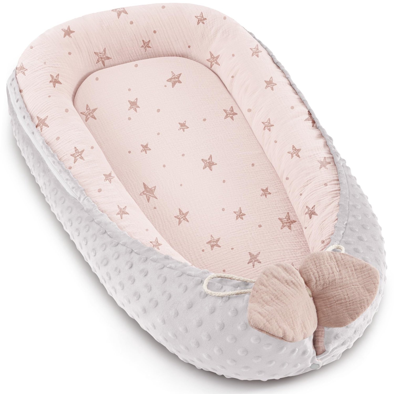 Wafel Babynestje van 100% Katoen voor Baby's en Peuters Zandkleur