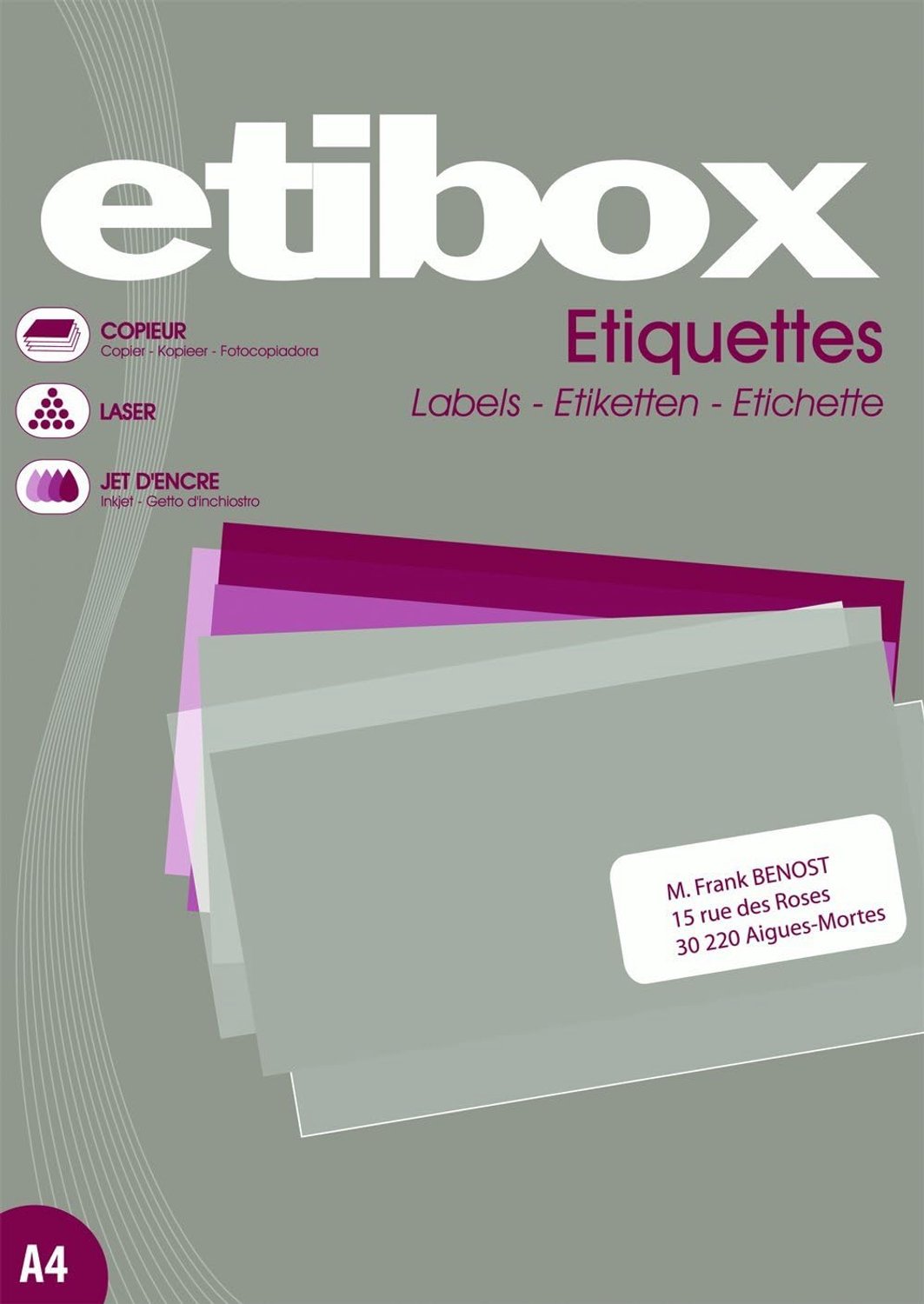 Etibox Zelfklevende Labels 63.5x38.1mm Wit (2100 stuks)