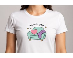 My Safe Space - T Shirt - Mental Health Tee - Be Gentle With Your Mind - Inhale Exhale - Cute Wellness Shirt - Positivity Gift