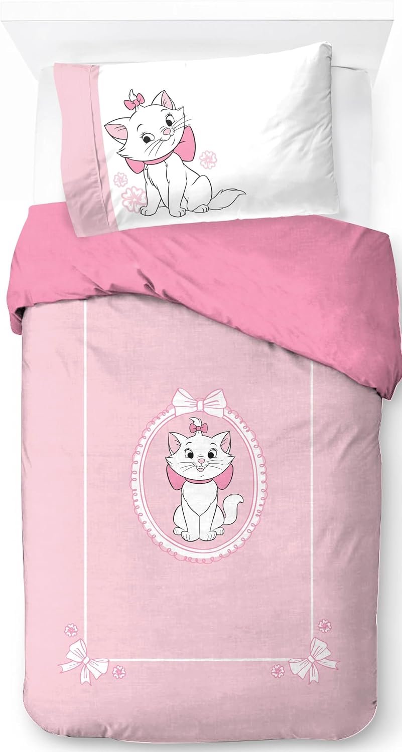 Disney Aristocats Dekbedovertrek Set 100% Katoen - Marie Kat