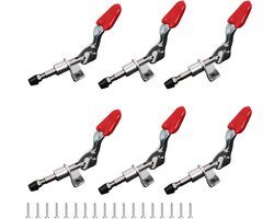 Kniehefclips 6 stuks - klein - snelkoppeling - niet-slip met schroeven - Vemera