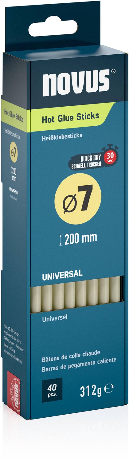 Novus Lijmpatronen 7 mm universeel - 40st