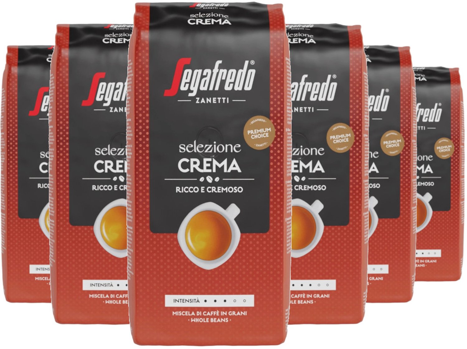 Segafredo Selezione Crema Ricco E Cremoso - Multipack - Koffiebonen - 3000g (6x500g)