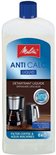Fles Melitta Anti Calc vloeibare ontkalker voor filterkoffie- en espressomachines, 250 ml.