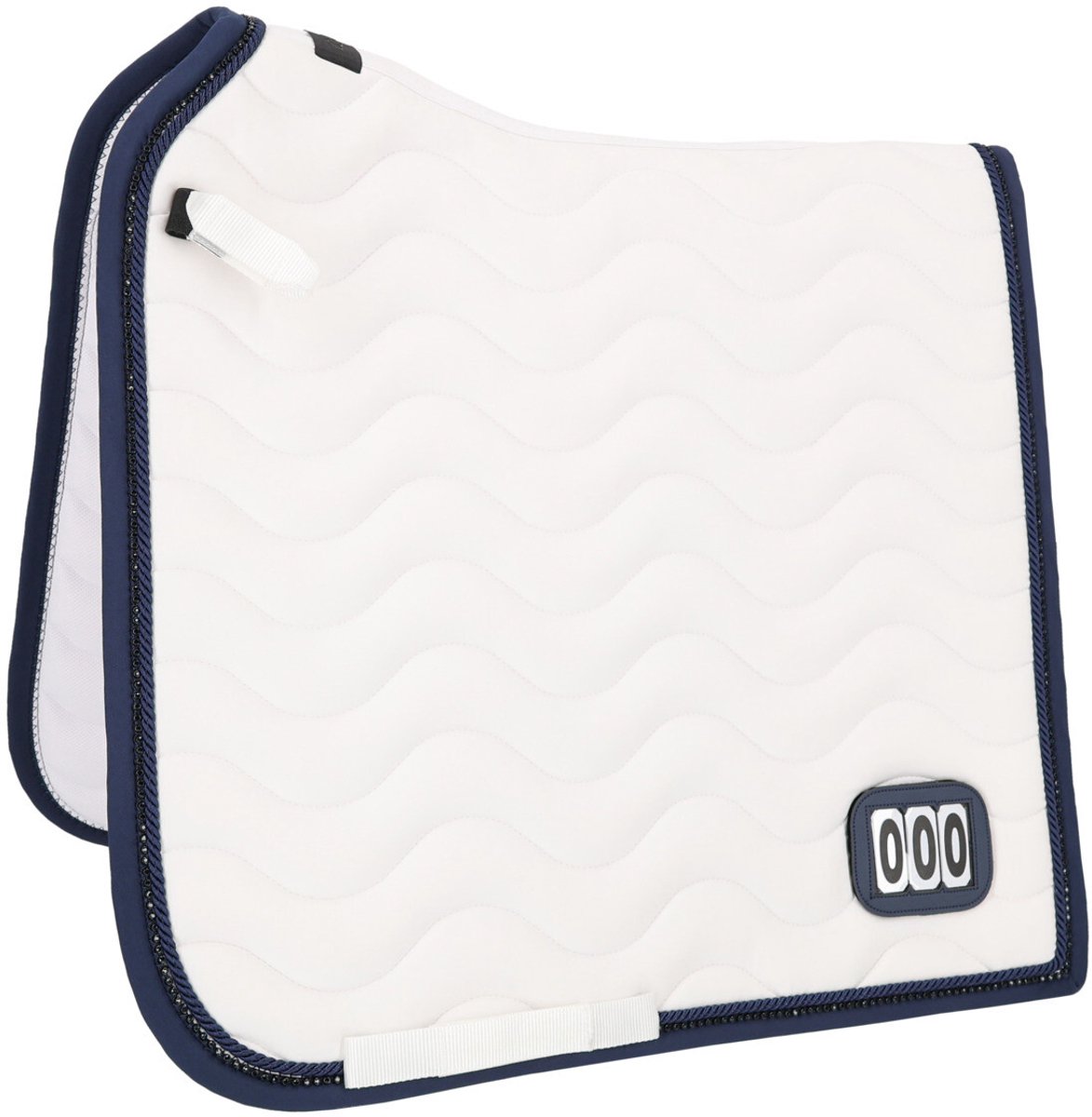 QHP - Zadeldek Nummer - Navy - Maat Full Dressuur