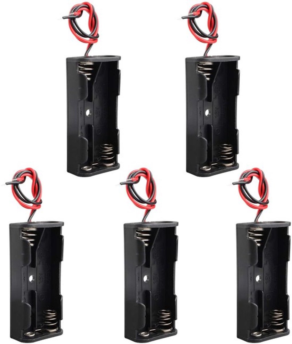 Dailygoody - 5 Stuks 3V AAA Batterij Houder - Batterij Organizer - Hoogwaardige