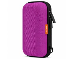 Étui pour disque dur Sounix - 2,5 pouces / 3,5 pouces - Étui rigide - Étui Powerbank - Convient aux SSD portables Extreme - Rose rouge