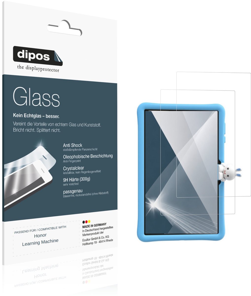 dipos – 2x Pantserfolie geschikt voor Honor Learning Machine | 9H Screenprotector