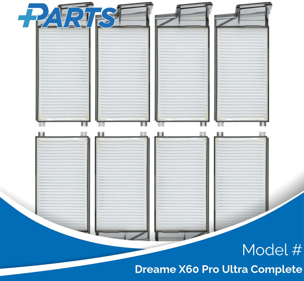 Plus.Parts Dreame X60 Pro Ultra Complete Filters (5 Stuks, Plus.Parts® alternatief voor RHF21) Overig